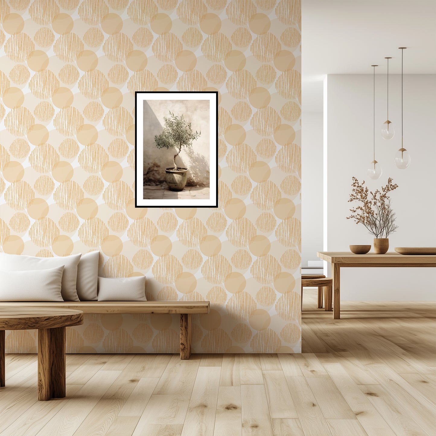 Wallpaper-Birch pendant