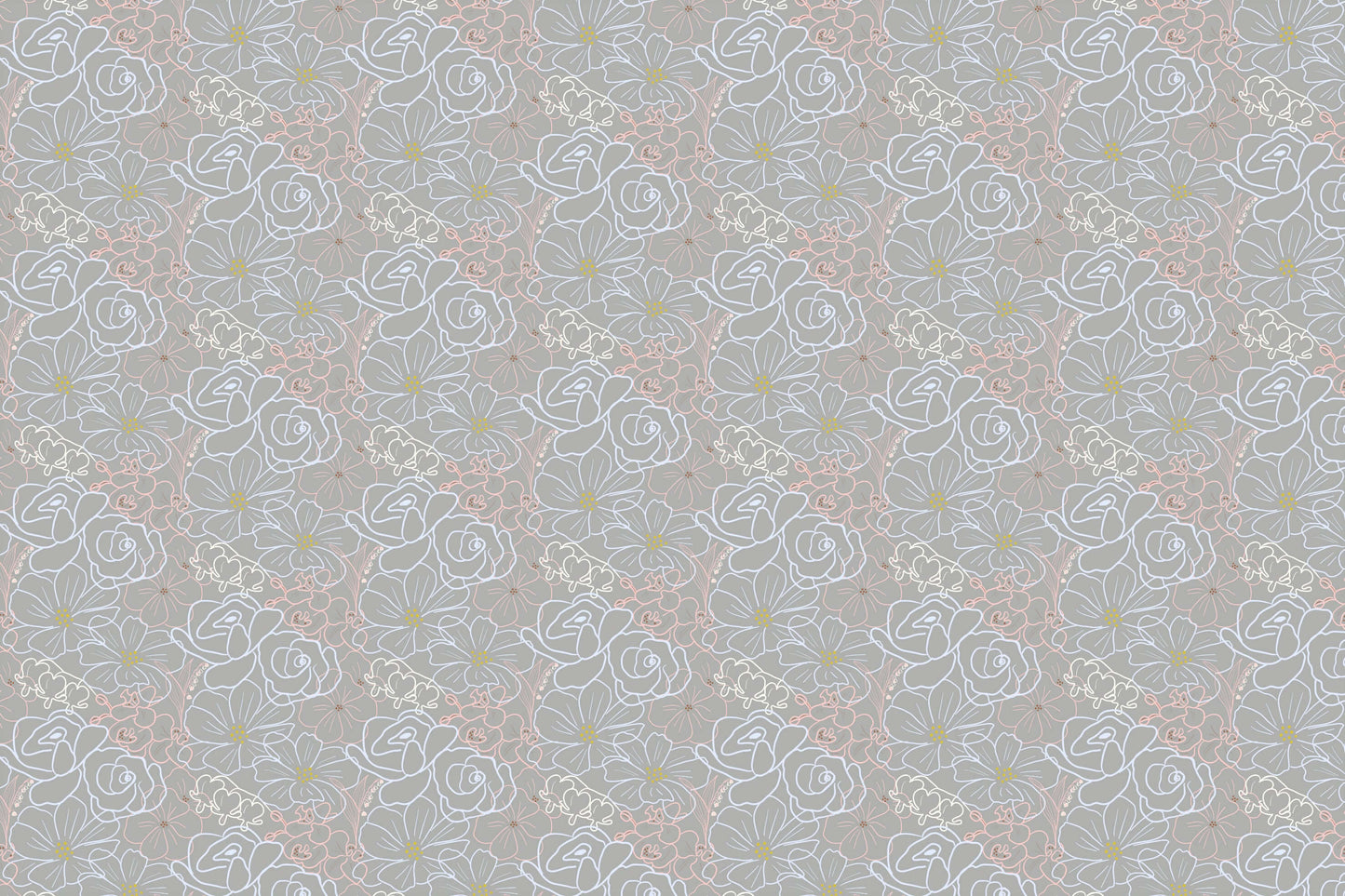 Tighta Blomster Wallpaper