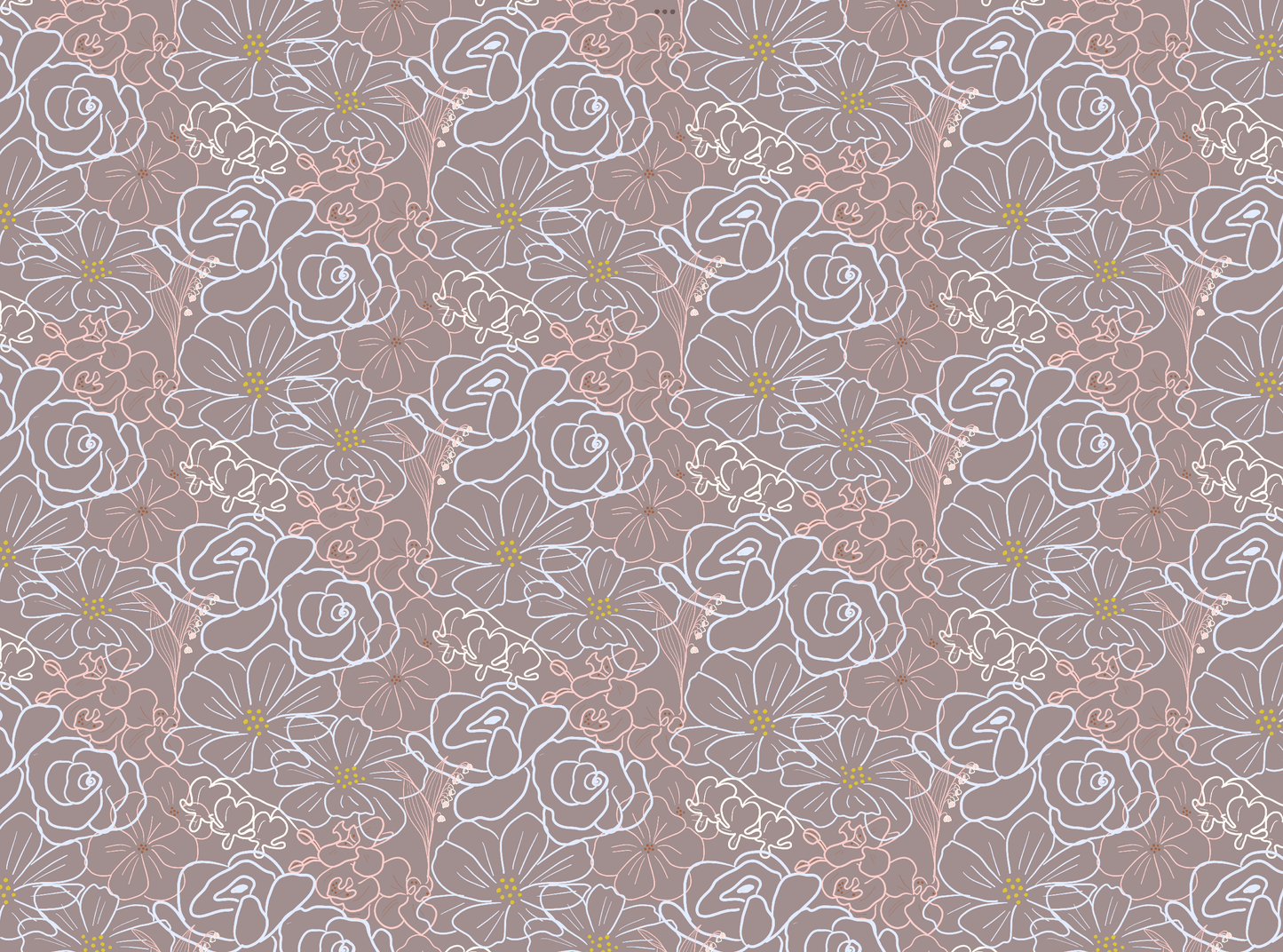 Tighta Blomster Wallpaper
