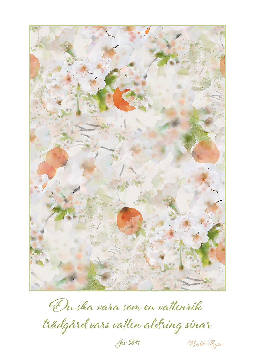 Poster - Vattenrik trädgård