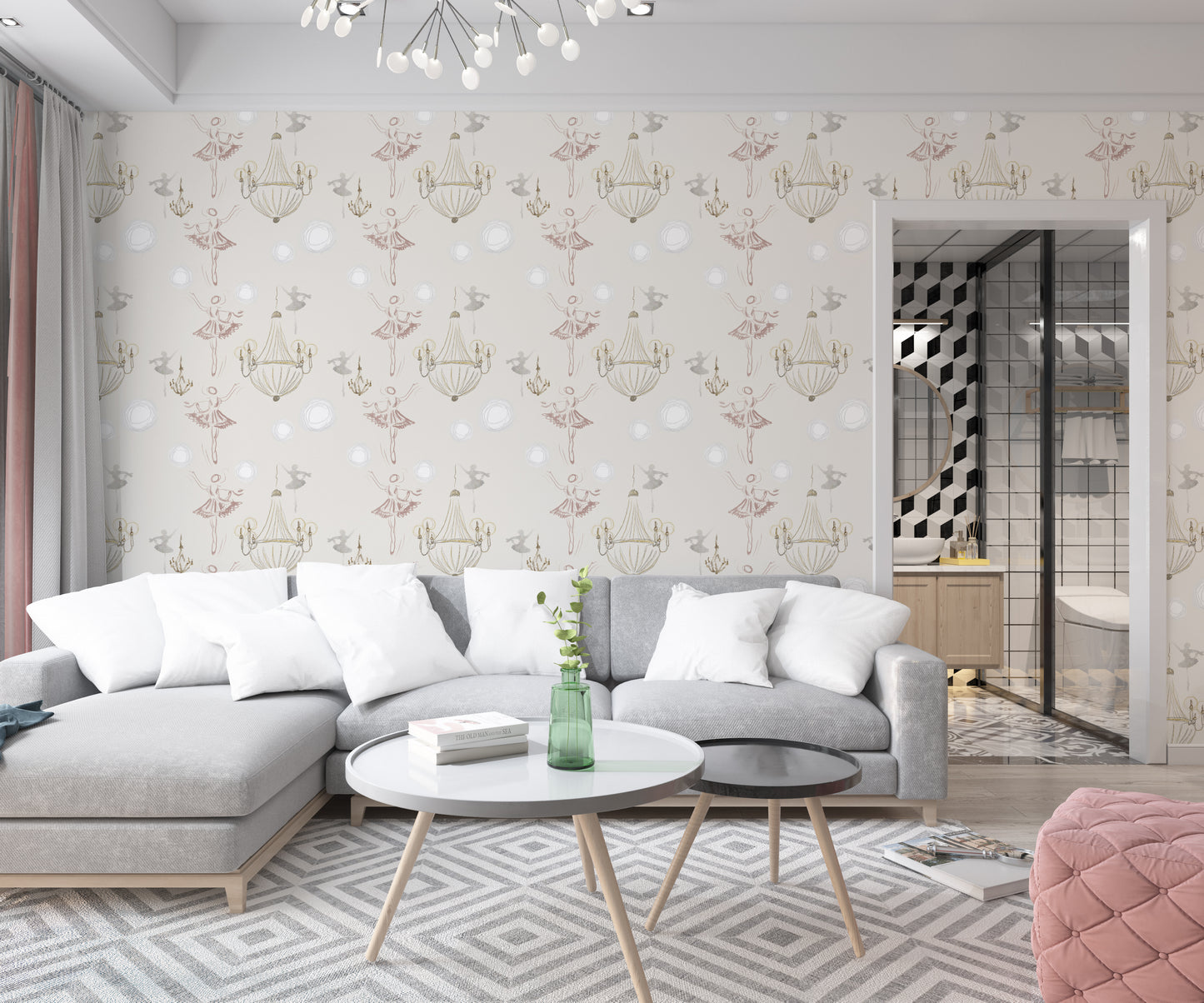 Crystal Chandelier Wallpaper