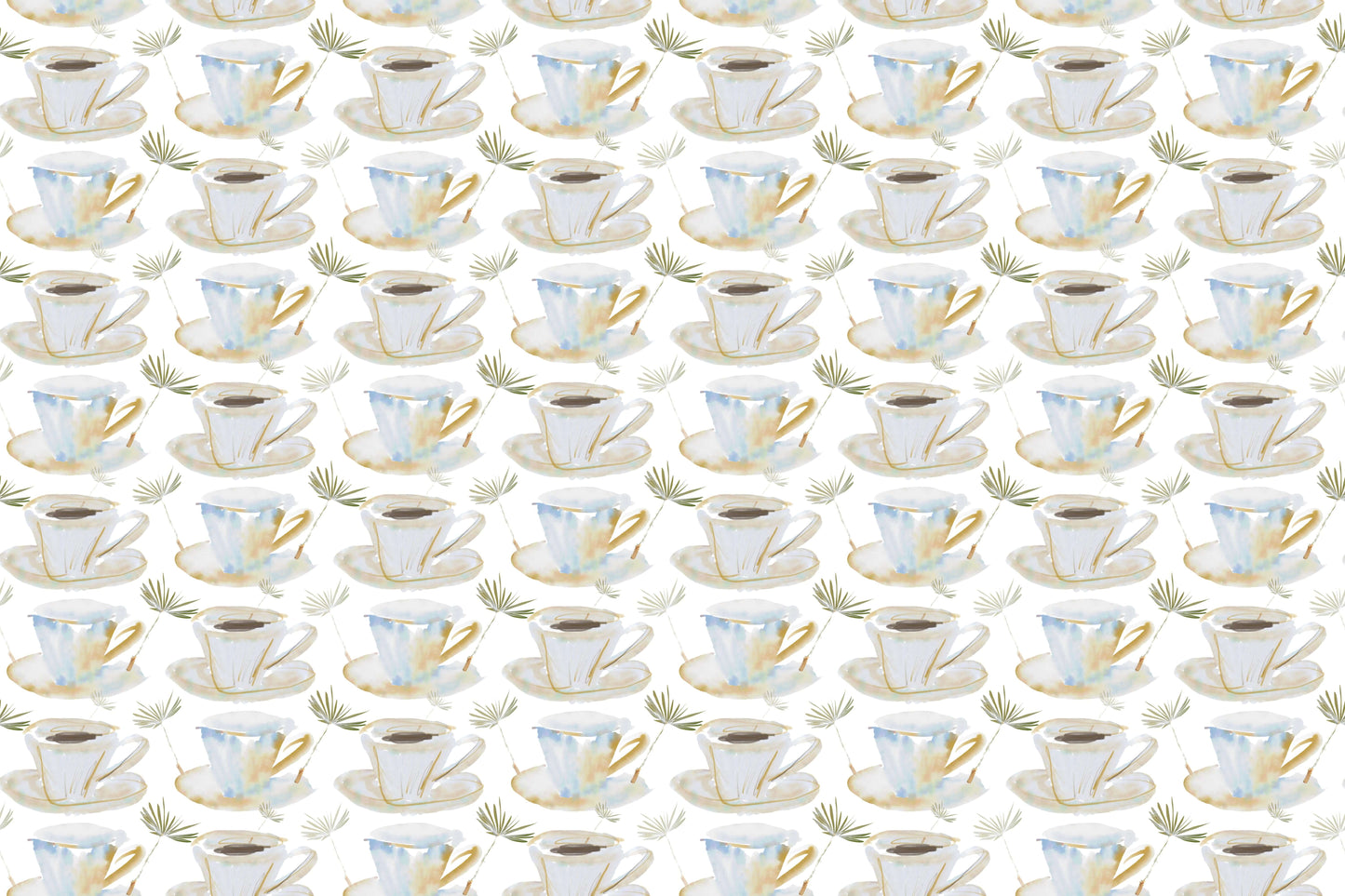 Cup Pattern Wallpaper