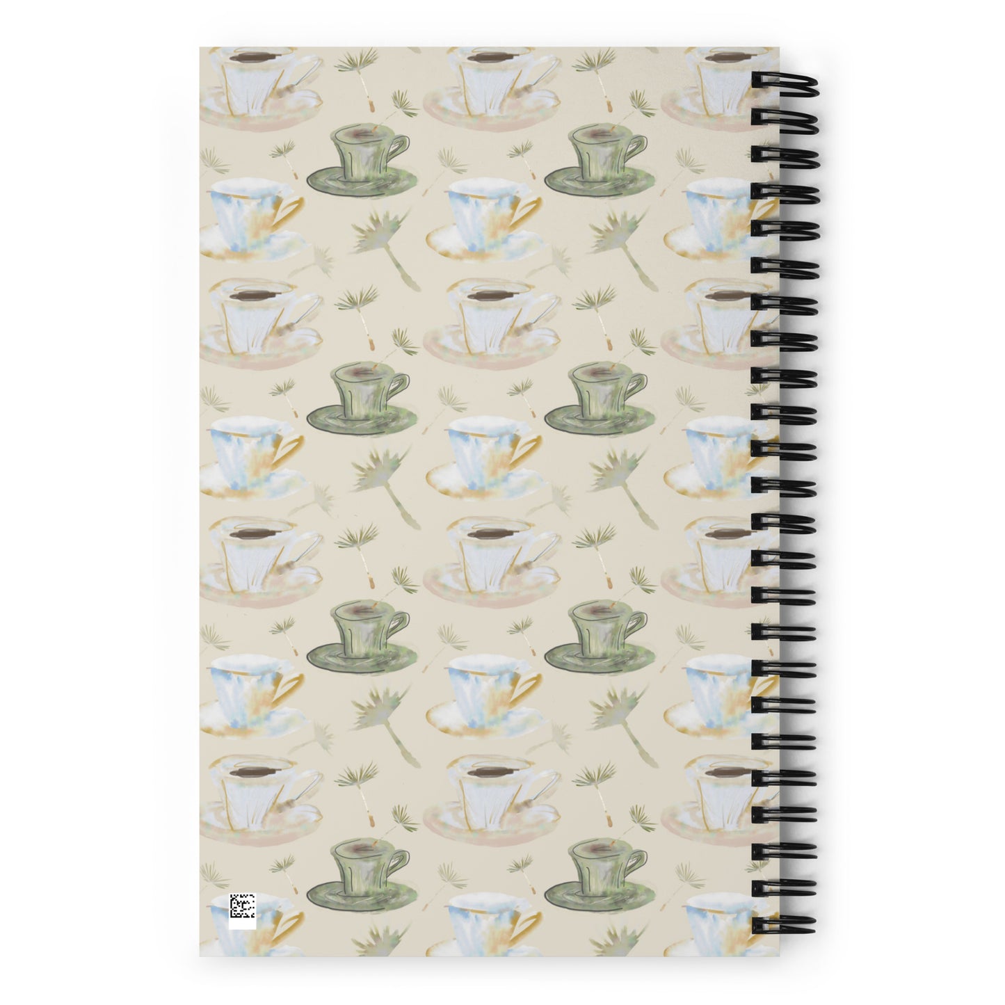 Coffee Cups Mocha Spiral Notebook