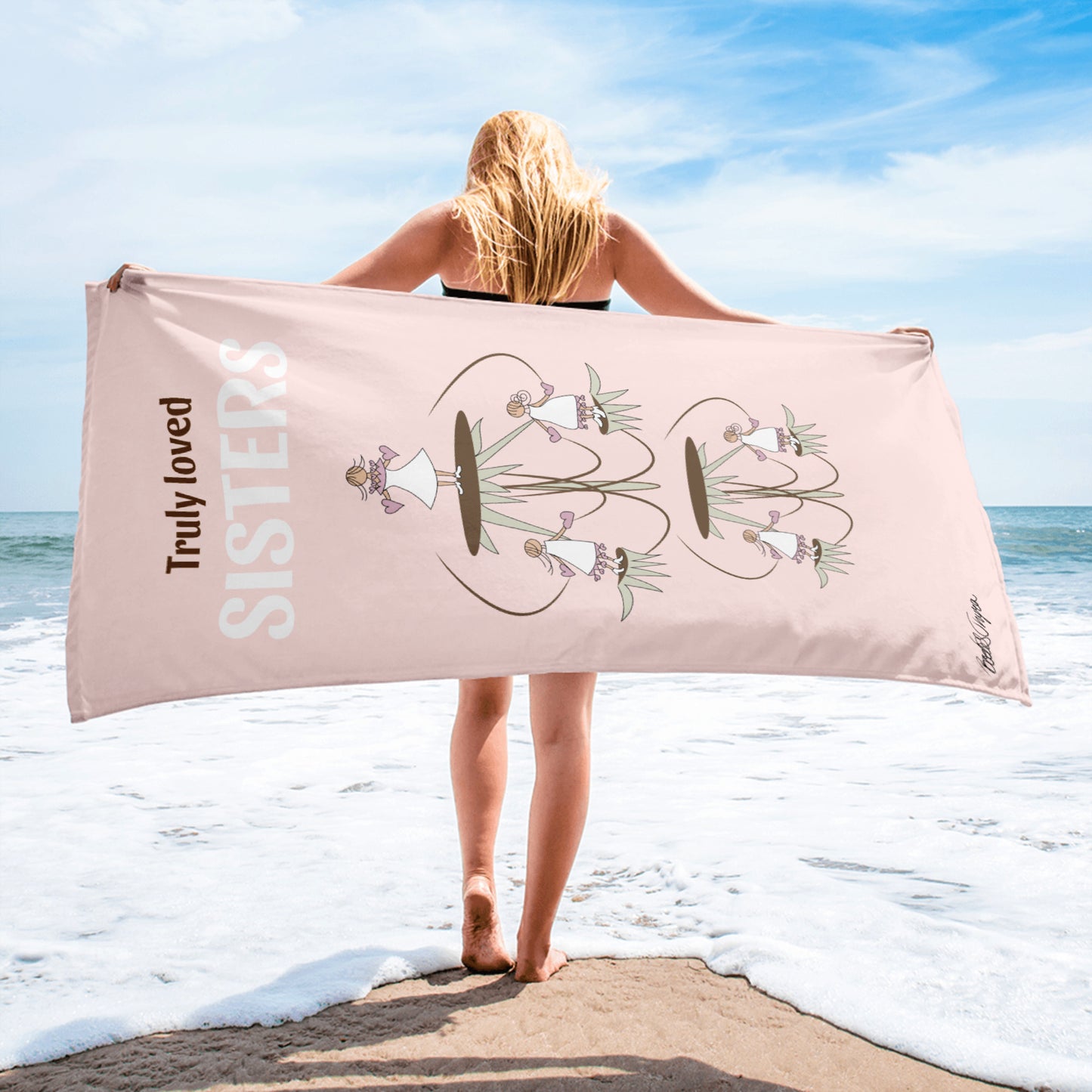 Truly Loved Pink Towel